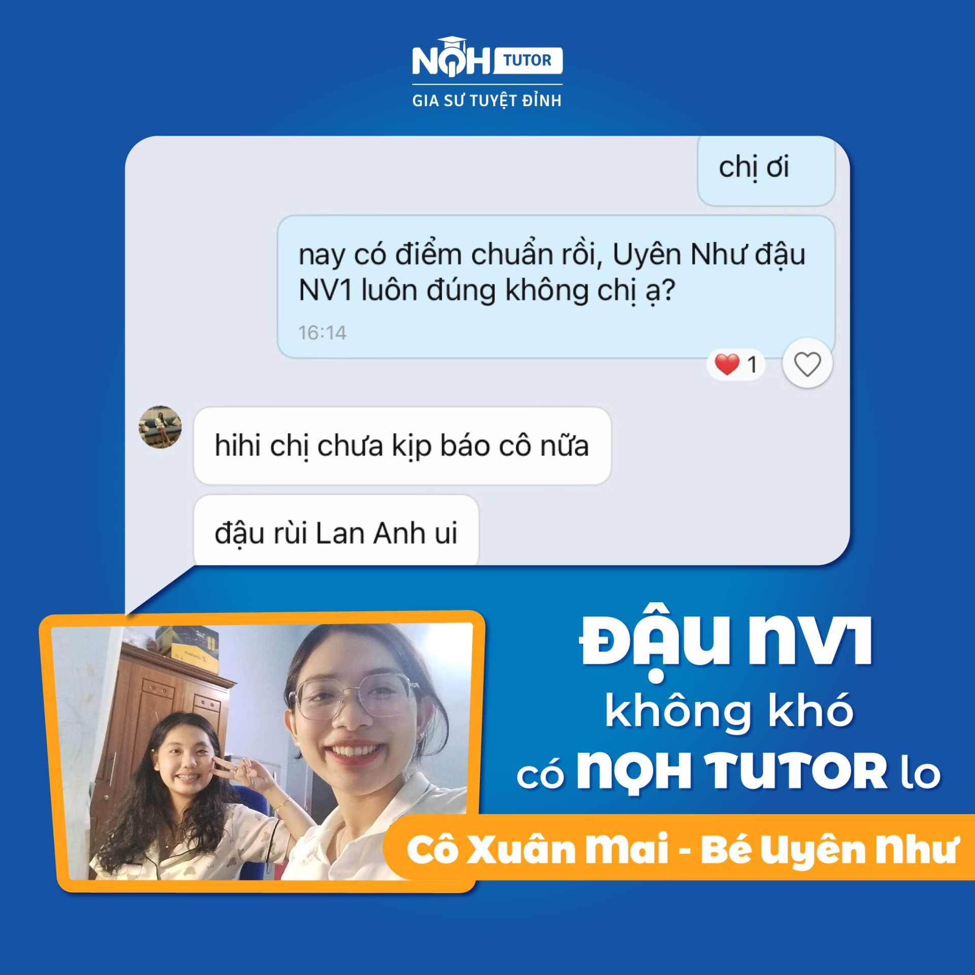 thành quả gia sư tuyệt vời của NQH TUTOR