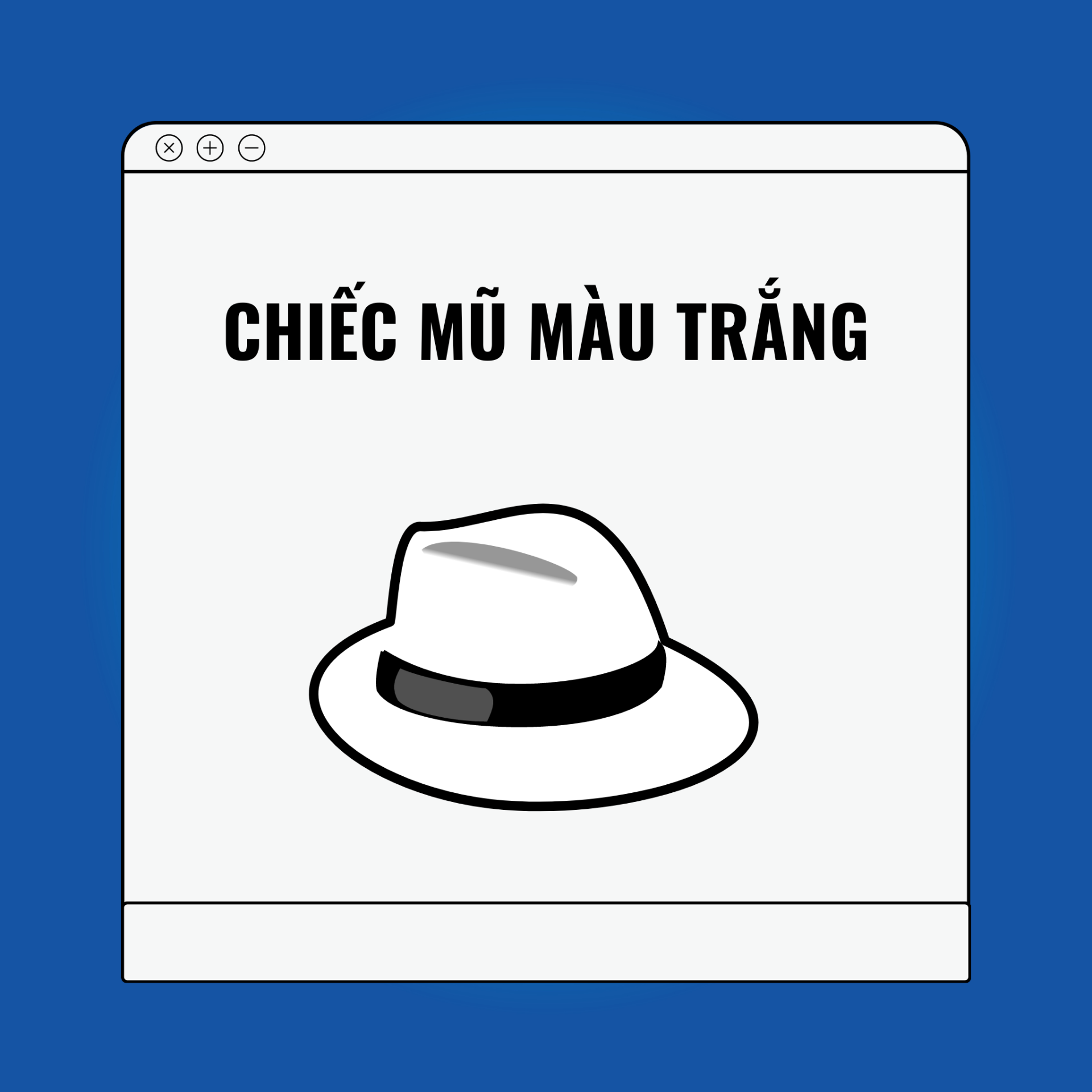 Mũ màu trắng