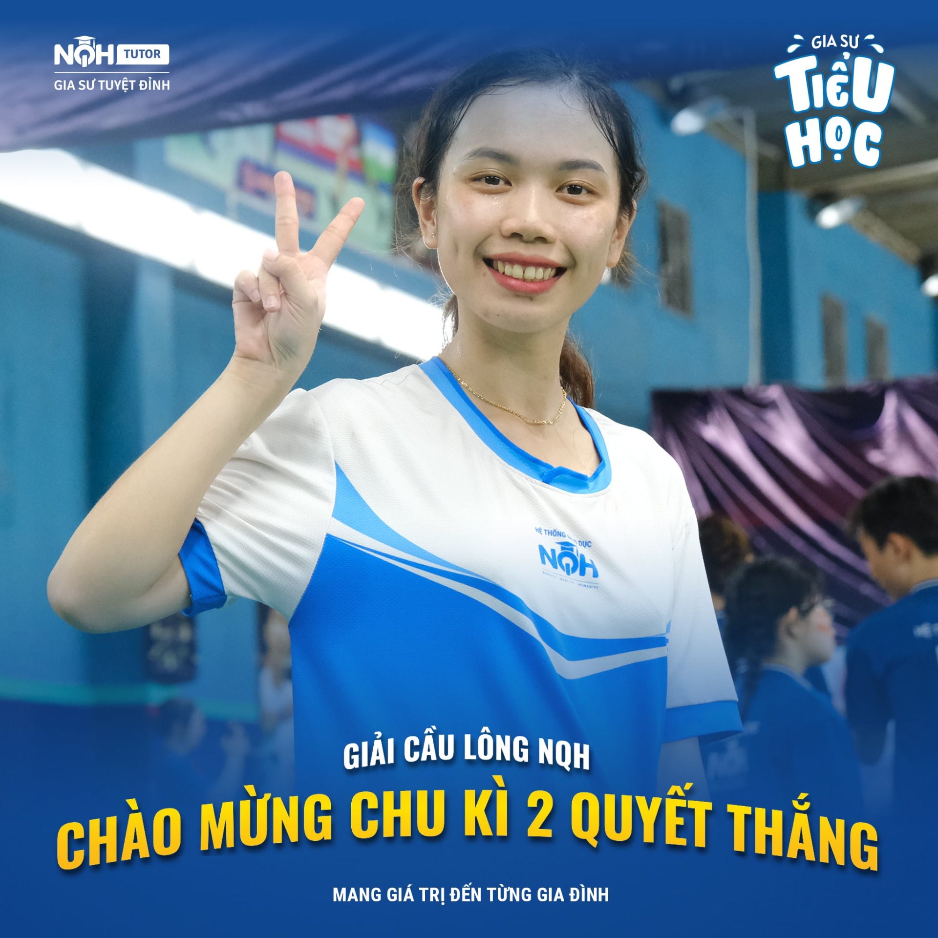 Giải cầu lông NQH chào đón chu kỳ 2 quyết thắng.