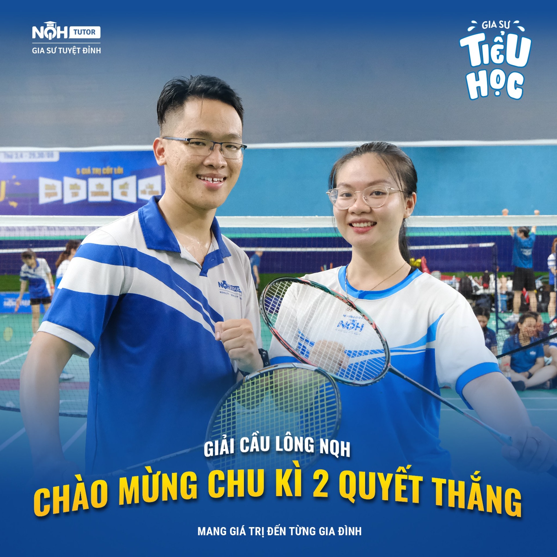 Giải cầu lông NQH chào đón chu kỳ 2 quyết thắng.