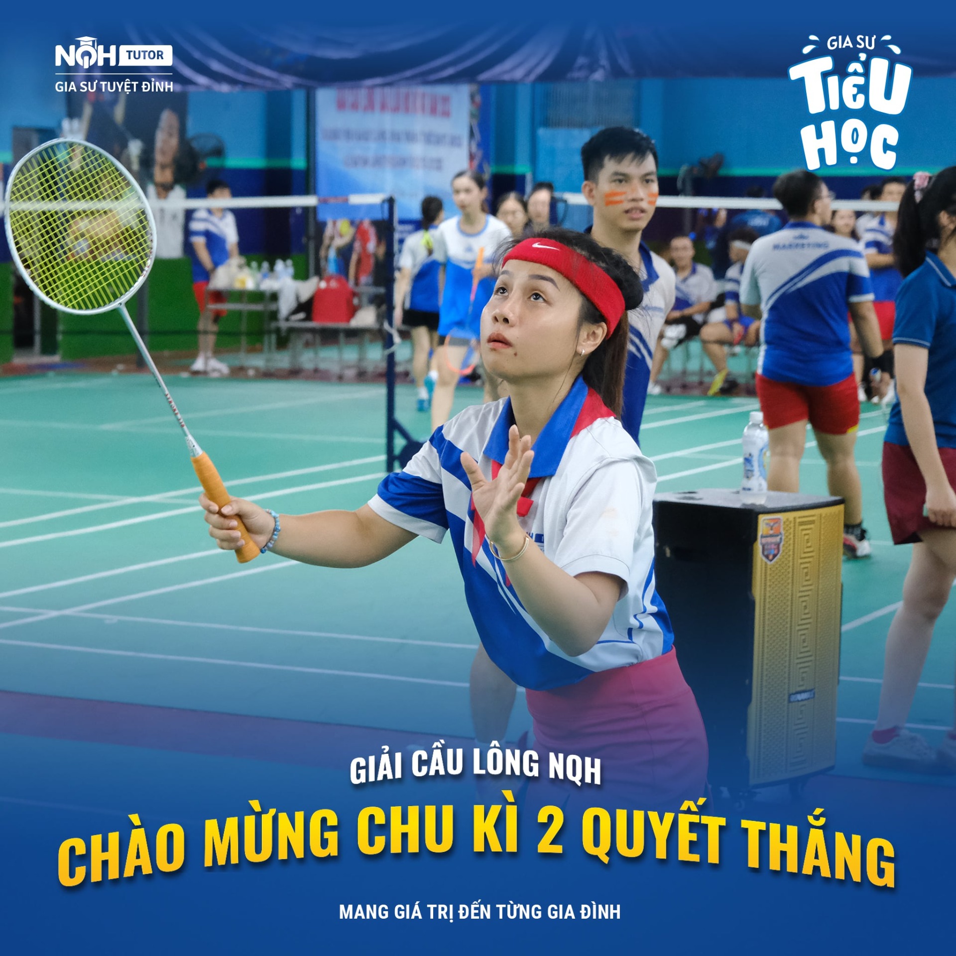 Giải cầu lông NQH chào đón chu kỳ 2 quyết thắng.