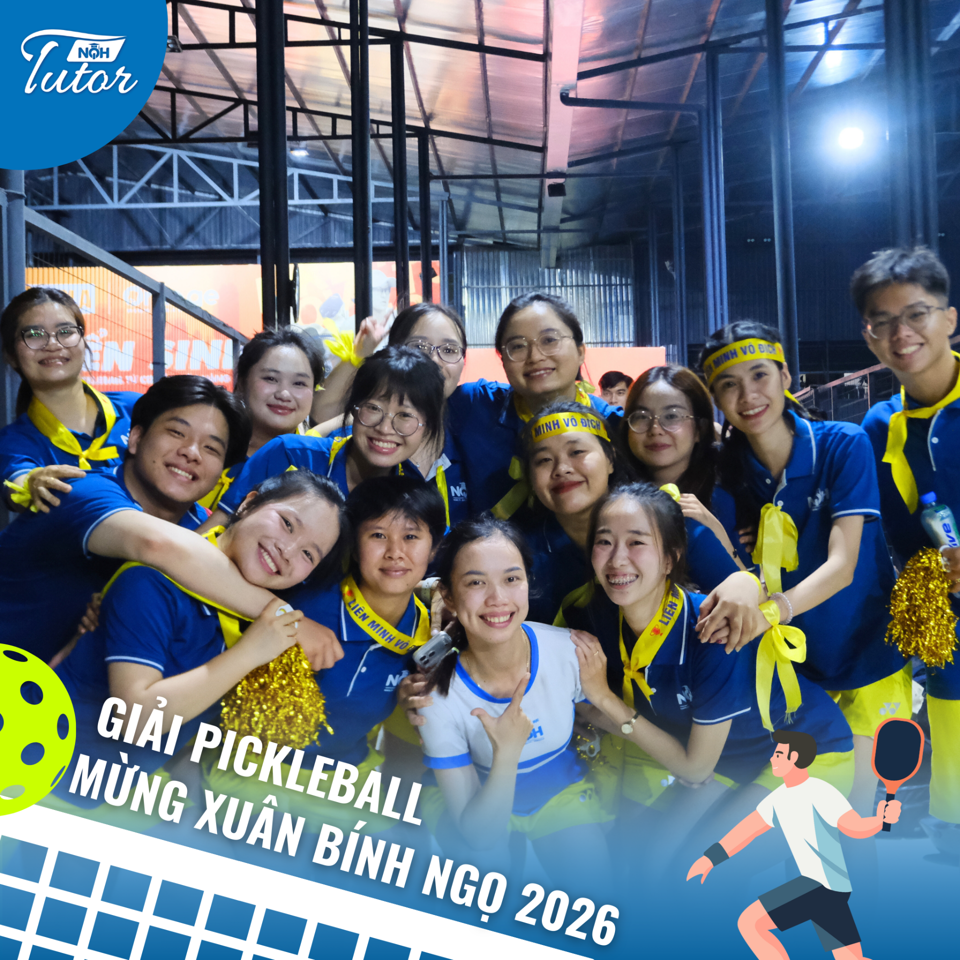 GIẢI PICKLEBALL KHAI XUÂN BÍNH NGỌ TOÀN HỆ THỐNG GIÁO DỤC NQH 