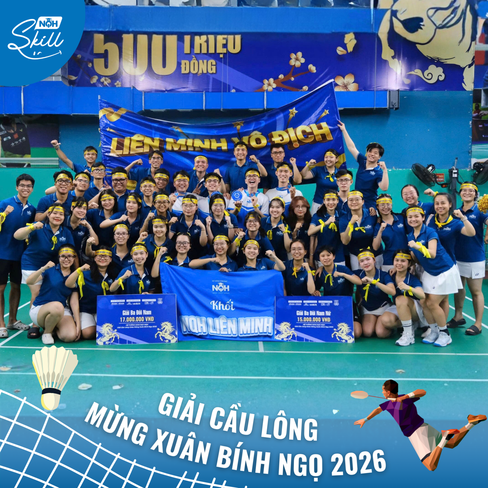 GIẢI CẦU LÔNG TOÀN HỆ THỐNG GIÁO DỤC NQH – KHAI XUÂN BÍNH NGỌ 2026