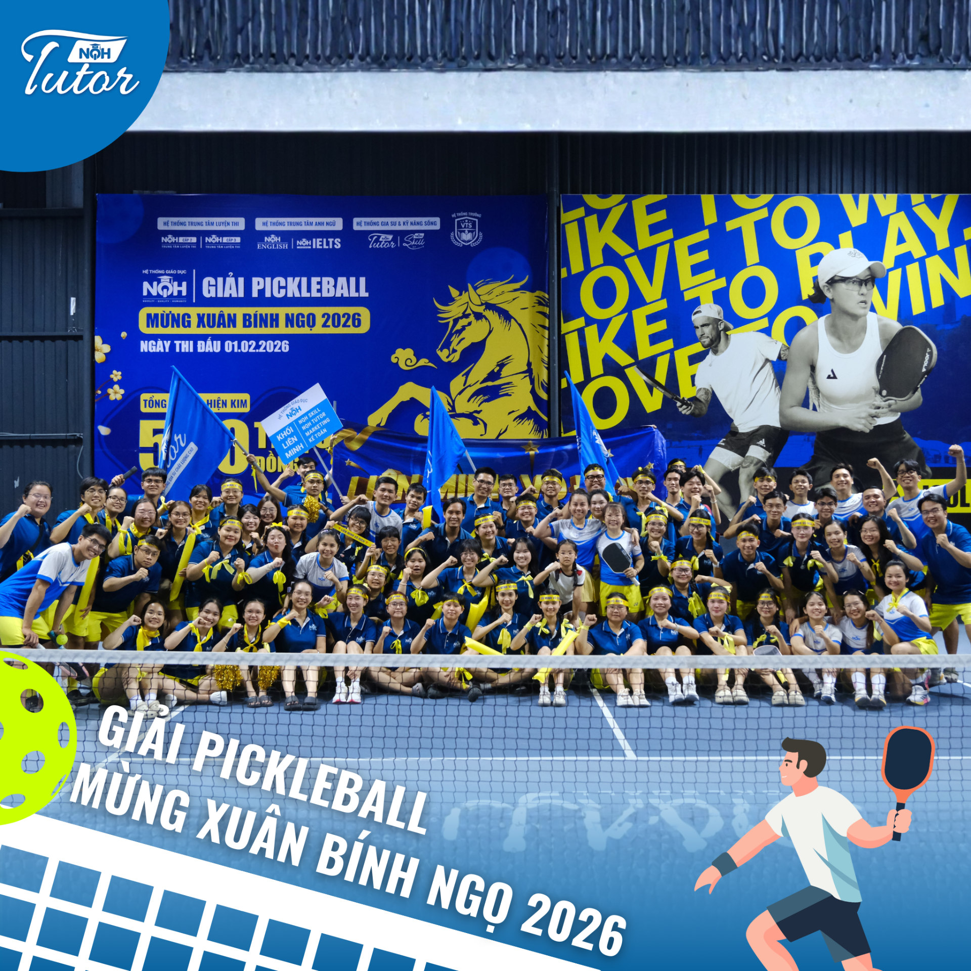  GIẢI PICKLEBALL KHAI XUÂN BÍNH NGỌ TOÀN HỆ THỐNG GIÁO DỤC NQH 